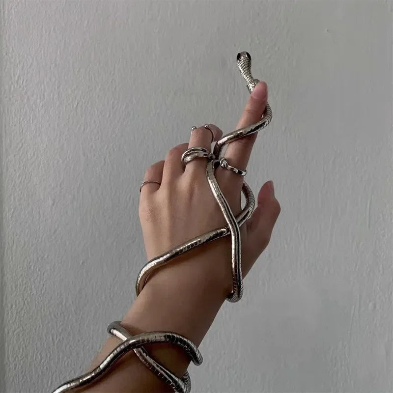 Snake Wrap Necklace and Bracelet