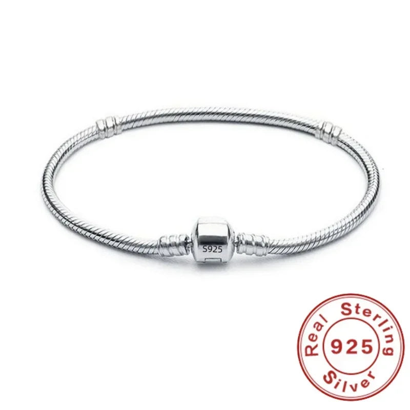 925 Sterling Silver Snake Bracelet