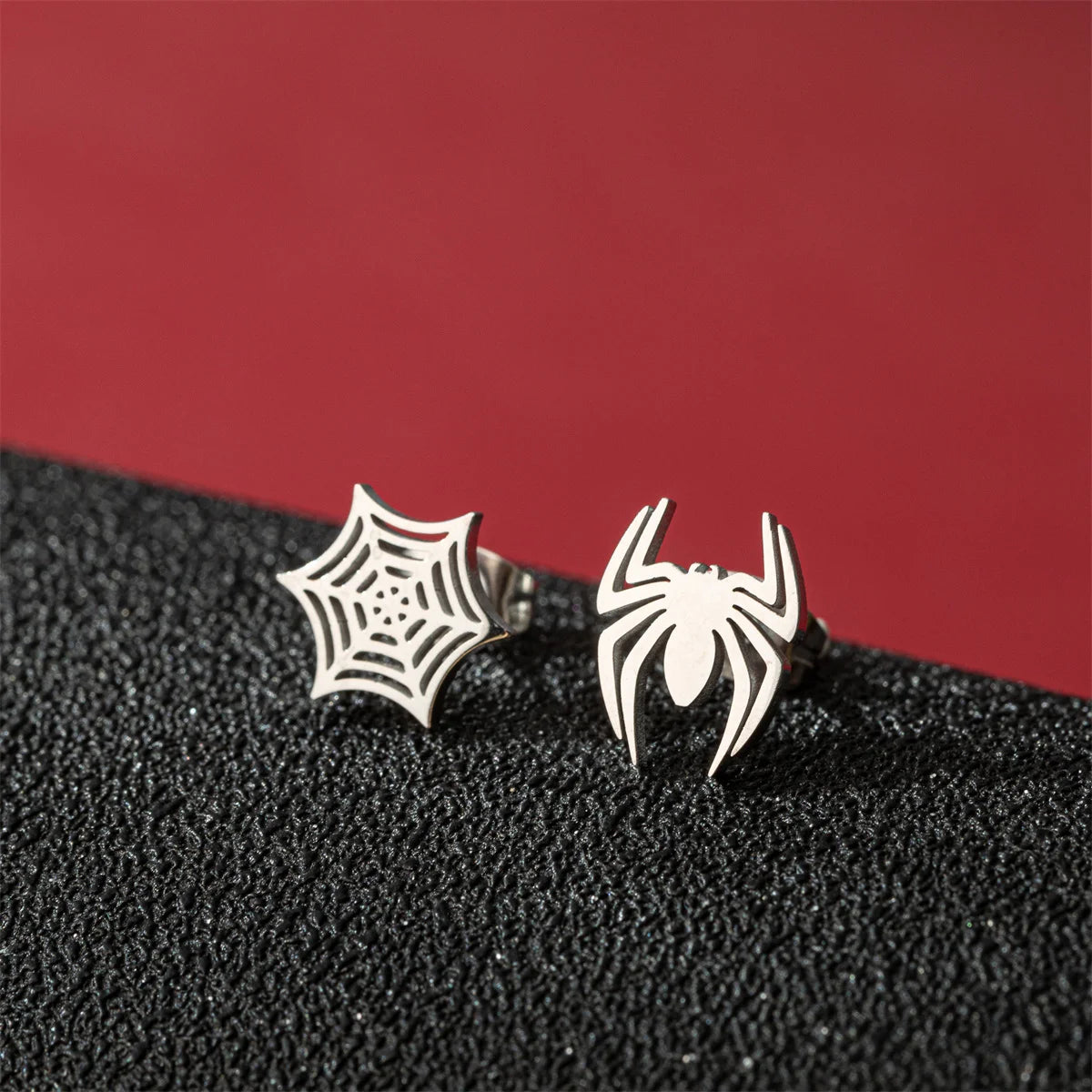 Creepy Crawly Spider Web Earrings