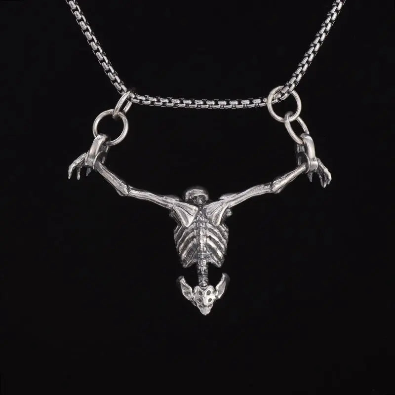 Silver Plated Captivity Skull Pendant