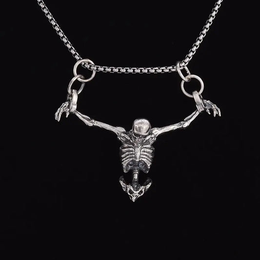 Silver Plated Captivity Skull Pendant