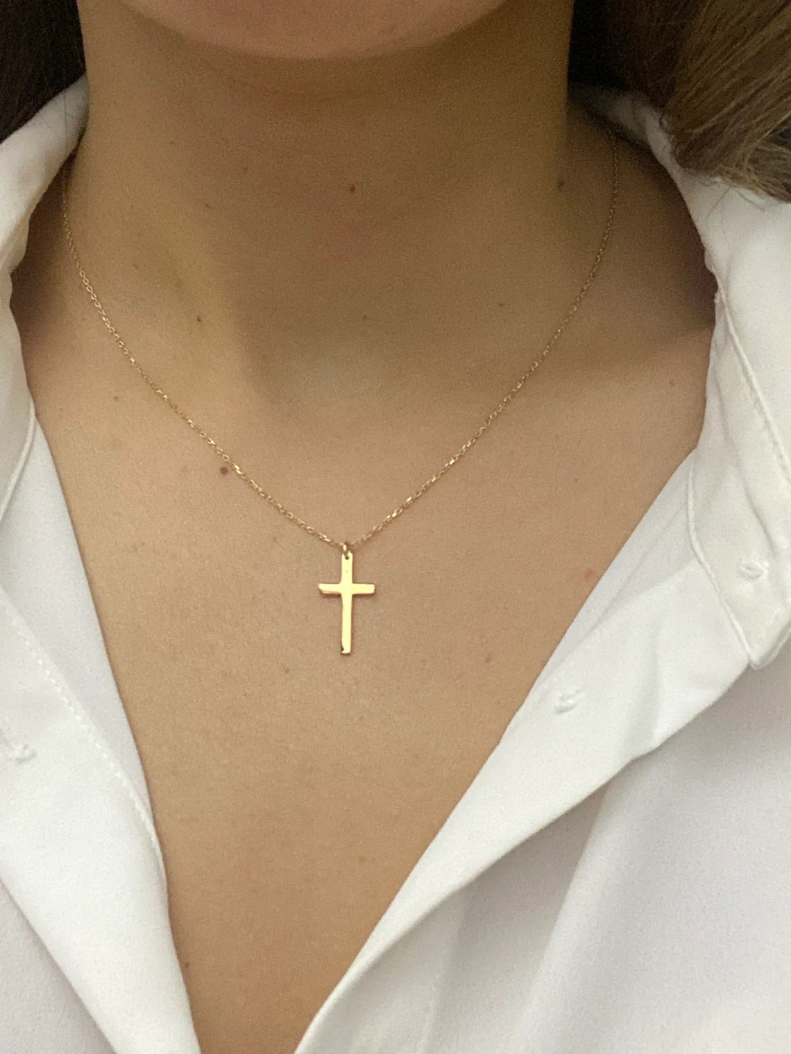 Cross Gold Necklace