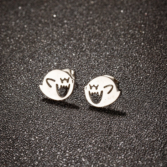 Cute Halloween Cartoon Ghost Earrings